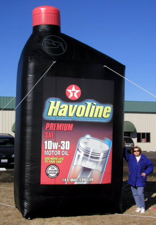 Inflatable Product Replicas havoline oil bottle -16'
